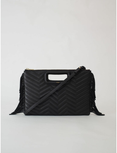Pochette M en cuir matelassé
