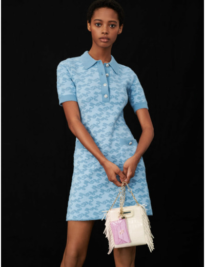 Robe en jacquard Maje