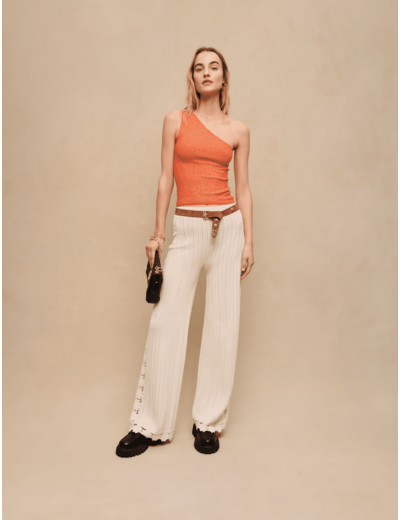 Top asymétrique brillant