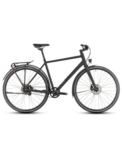 Vélo trekking NULANE COMFORT EXC FE Gris/Chrome