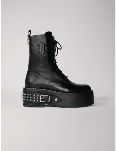 Bottines rangers à détails punk