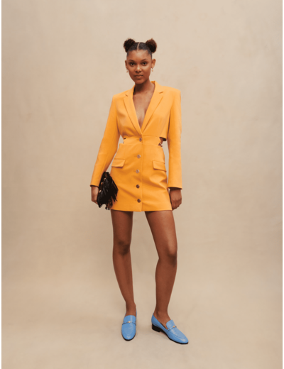 Robe tailleur ajourée