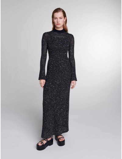 Robe longue en maille
