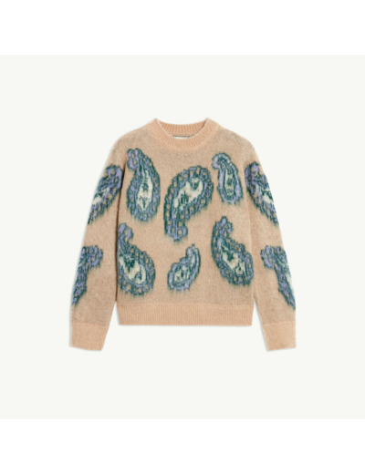 Pull en mohair à motif