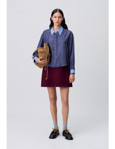 Chemise soie imprimée