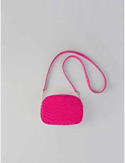 Camera-bag en velours matelassé