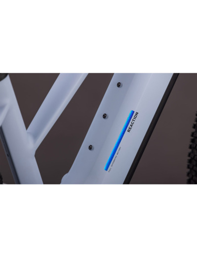 VTT semi rigide électrique REACTION HYBRID SLX 800 Gris/Bleu Glacier