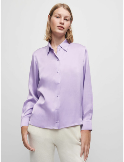 Chemise en satin de soie