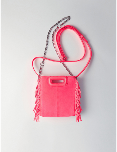 Sac M Mini en suède fluo