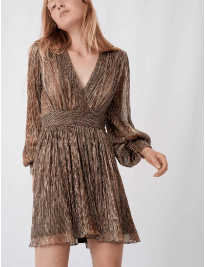 Robe patineuse en lurex