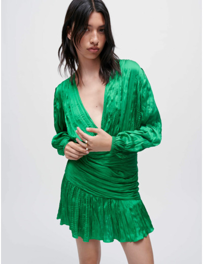 Robe près du corps en lamé