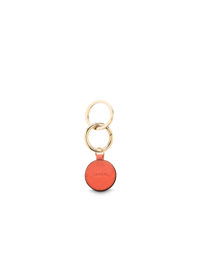Charms de Lancel - Base tag cuir - Cuir de vachette lisse et métal