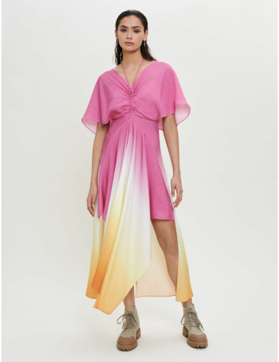 Robe foulard en Tie and Dye