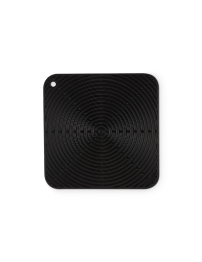 Dessous de plat carré 29cm en silicone noir