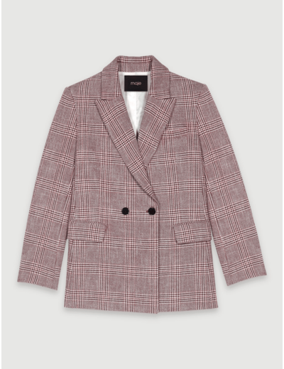 Veste de tailleur à carreaux