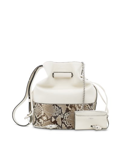 Clic de Lancel - Sac seau - Moyen modèle - Cuir de vachette grainé découpe graphique python