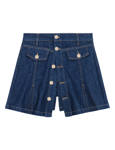Short trompe l'œil en denim