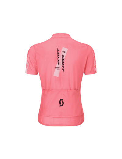 Maillot manches courtes Enfant JUNIOR Rose Digital/Blanc