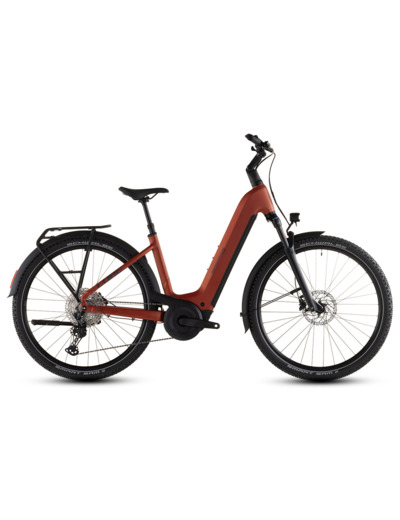 VTC électrique NURIDE HYBRID PRO 600 Rouge Chili/Noir