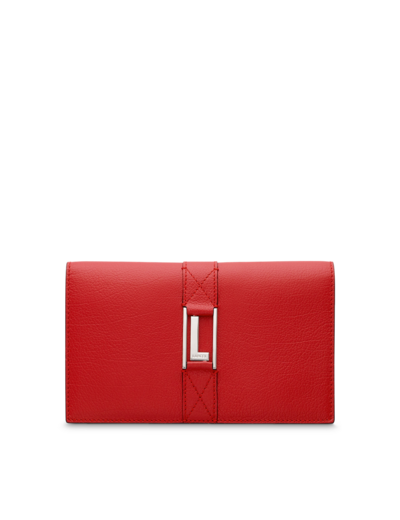 Lettrines de Lancel - Portefeuille combiné avec porte-cartes zippé amovible - Rouge Lancel