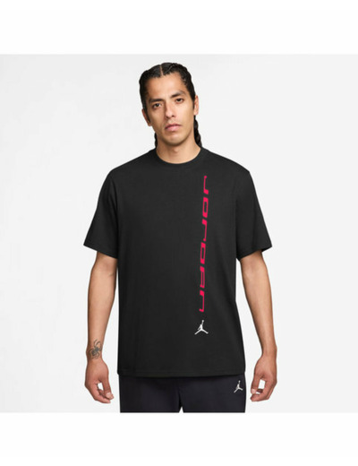 T-shirt Homme M J DF SPT GFX SS CREW Noir