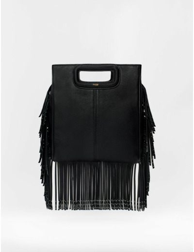 Sac M en cuir à franges