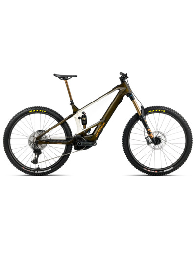 VTT tout suspendu électrique WILD M-LTD Caramel/Blanc Crème