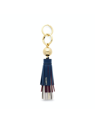 Les Ailes de Lancel - Porte-clés pompon XL - Cuir lisse et métal