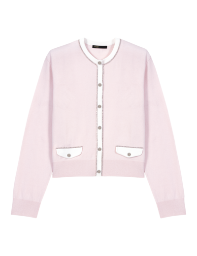Cardigan avec détail de strass