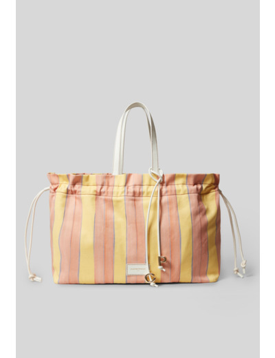 Grand sac cabas rayé