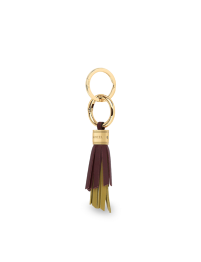 Cuir Pompon - Porte-clés petit pompon - Cuir de chèvre grainé