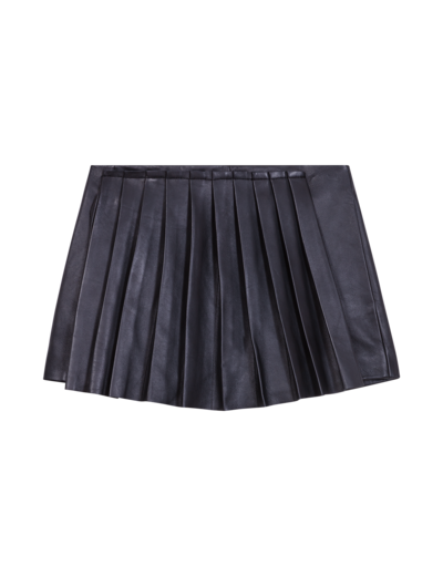 Short trompe l'œil en cuir
