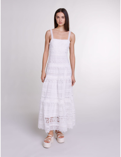 Robe longue en crochet