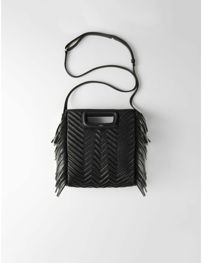Sac M en cuir à franges