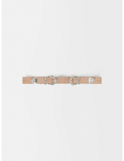 Ceinture double boucle western