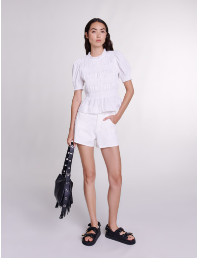 Chemise smockée