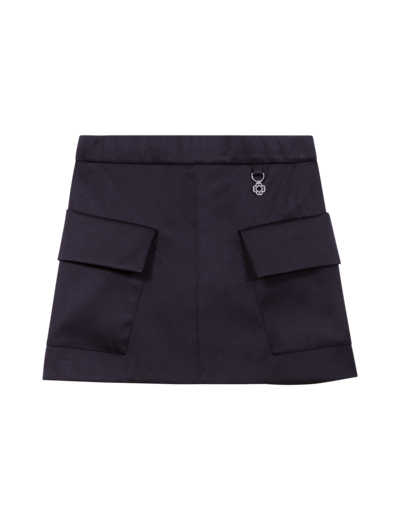 Jupe courte en satin