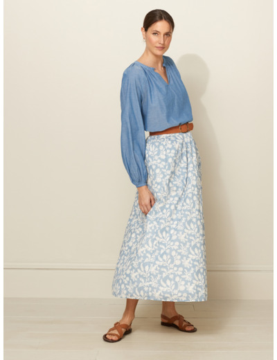 BLOUSE ML CHAMBRAY