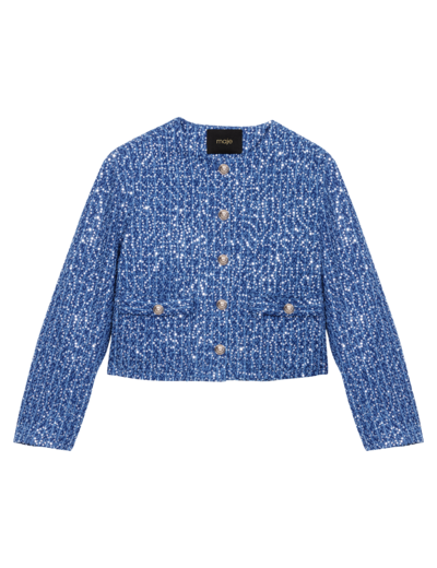 Veste en tweed ornée de sequins