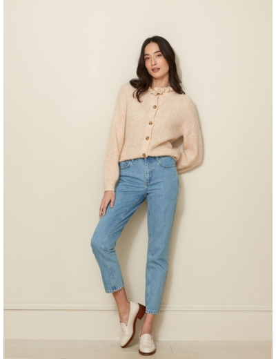 CARDIGAN MOHAIR VOLANT