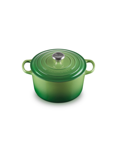 Cocotte haute 24cm en fonte émaillée Bambou