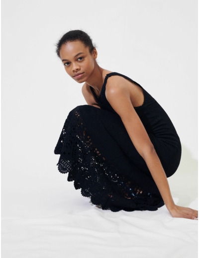 Robe à bretelles façon crochet