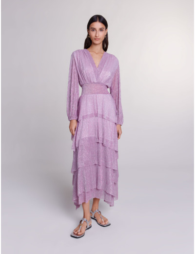 Robe longue à volants