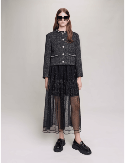 Veste courte perles
