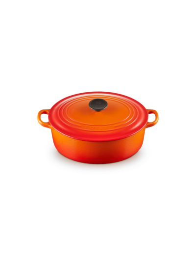 Cocotte ovale 27cm en fonte émaillée volcanique
