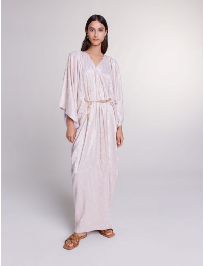 Robe longue à ceinture
