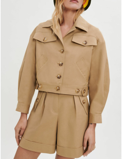Blouson court en coton