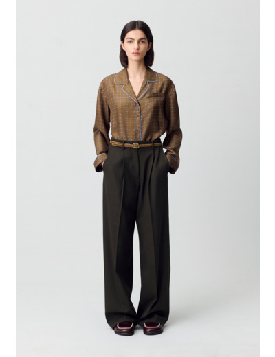 Chemise soie imprimée