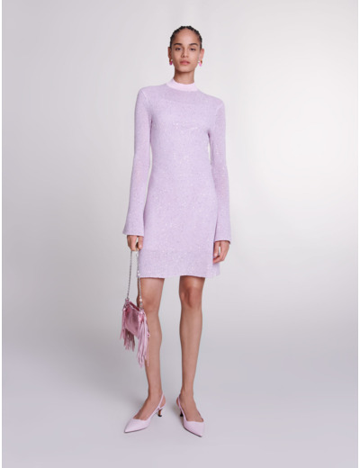 Robe en maille semi-transparente
