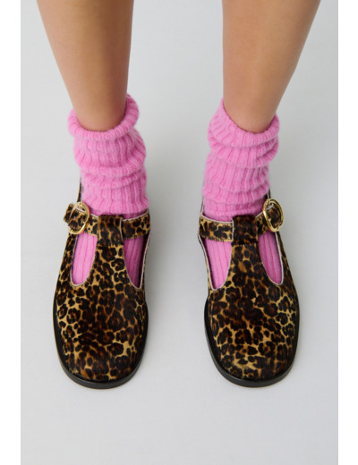 Babies cuir léopard